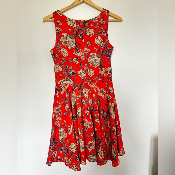 MINKPINK coral floral print summer dress - Picture 2 of 7